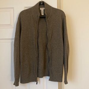 Mens Used Dockers Zip-Up Sweater size Large